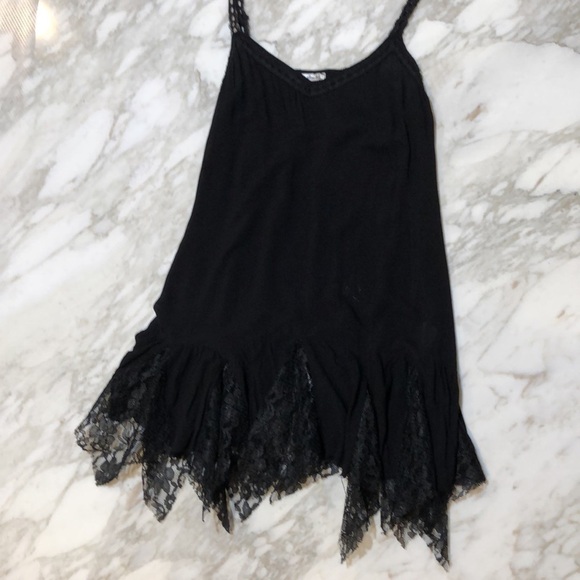 Free People Voile Godet Slip Black - Picture 10 of 12